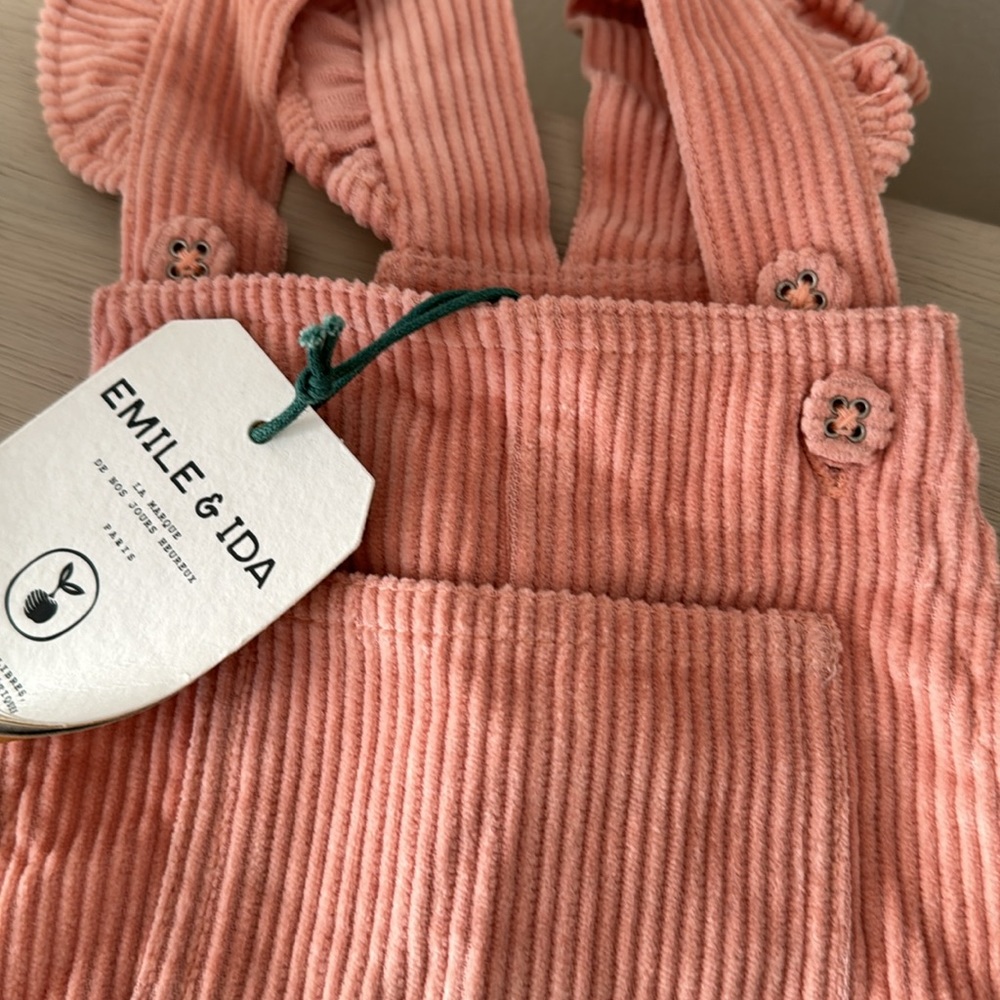 Emile and Ida Overall Courduroy Dress